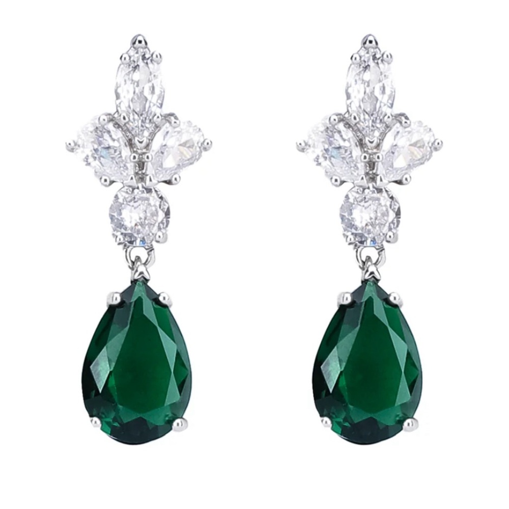 GREEN EMERALD EARRINGS